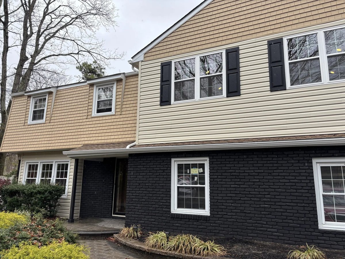Exterior of a second-story addition in Evesham, NJ