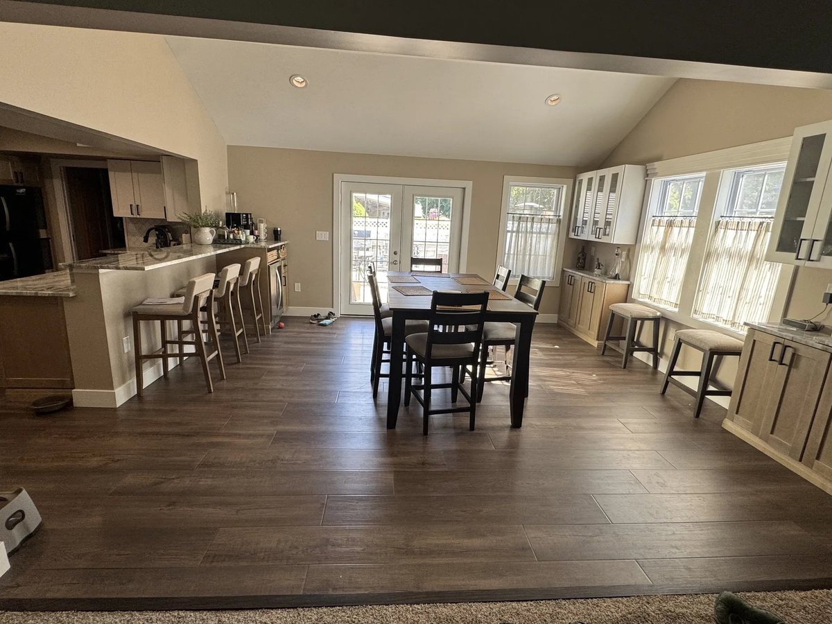 Kitchen in a home addition in Sewell, NJ