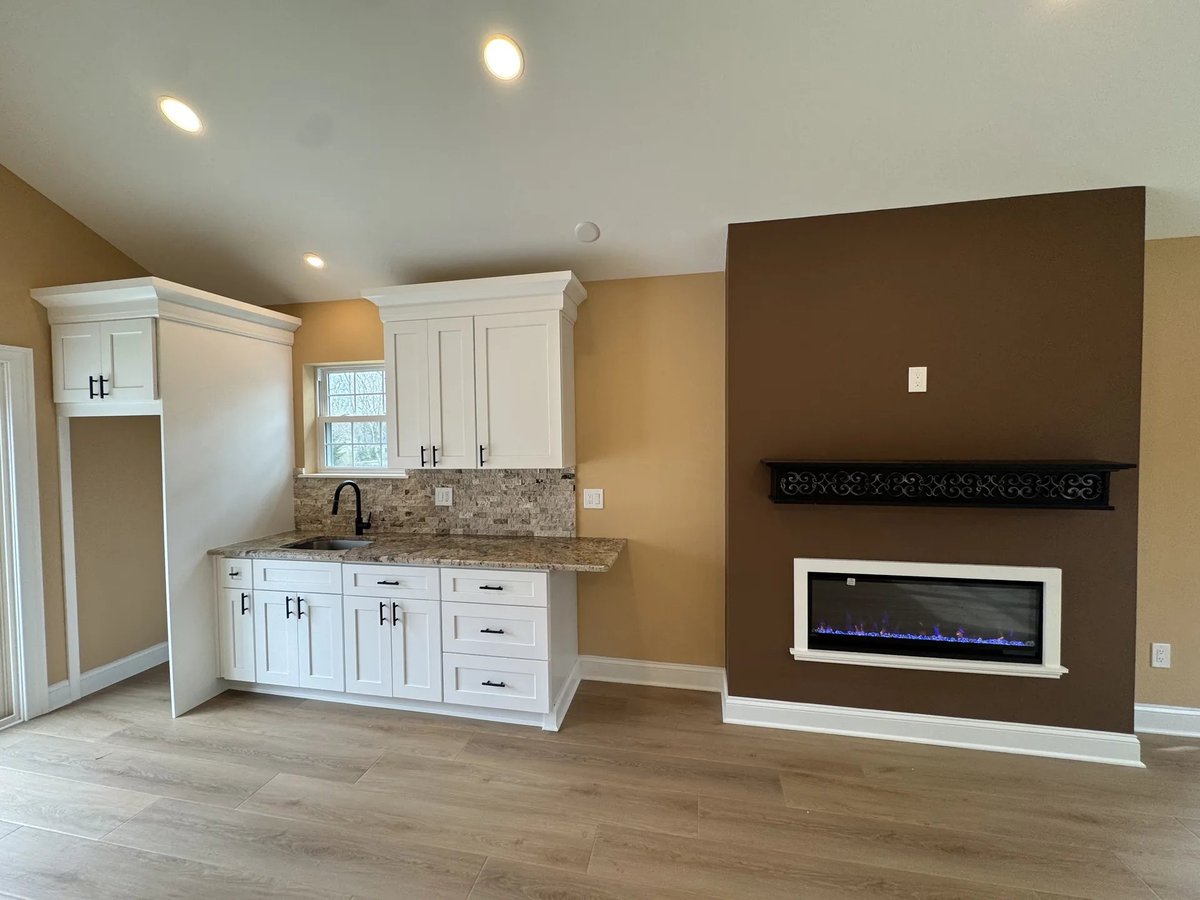 Inside a second-story addition in Evesham, NJ